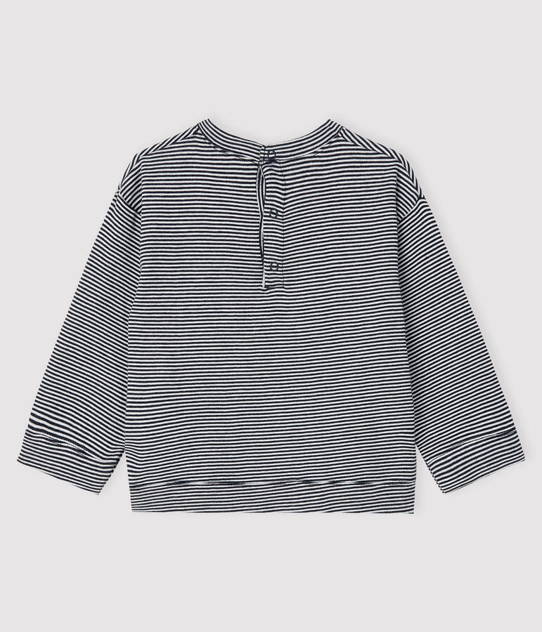 Tee-shirt b&eacute;b&eacute; gar&ccedil;on bleu/blanc