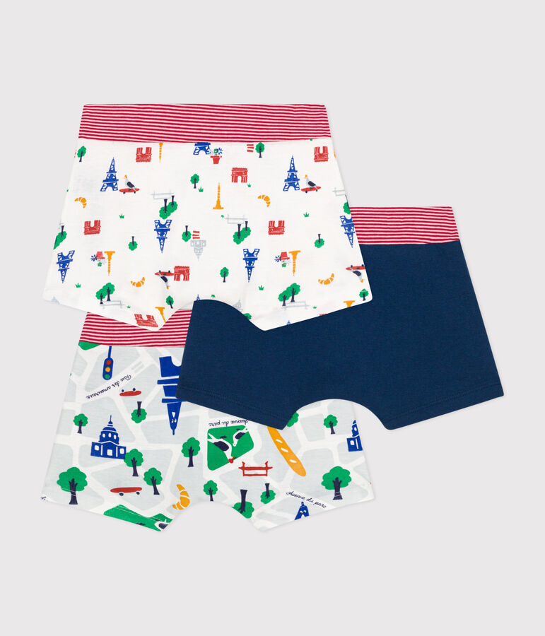 Lot de 3 boxers Paris en coton enfant variante 1
