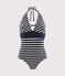 Maillot de bain 1 pièce bleu SMOKING/blanc MARSHMALLOW