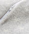 Gigoteuse bébé garçon en velours gris BELUGA/blanc MARSHMALLOW