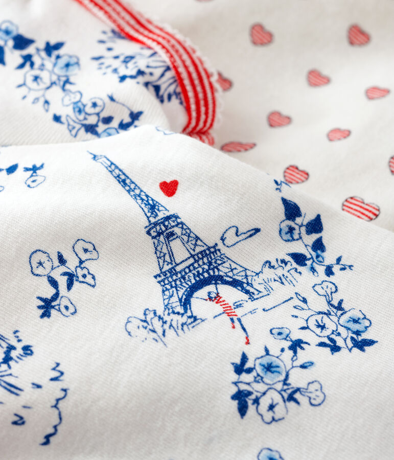 Duo de combicourts b&eacute;b&eacute; fille en c&ocirc;te variante 1