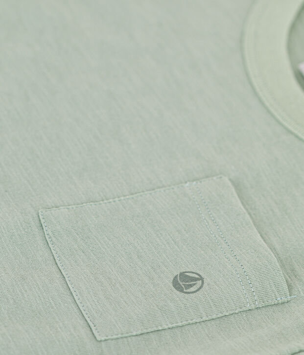 Tee-shirt en jersey flamm&eacute; enfant gar&ccedil;on vert