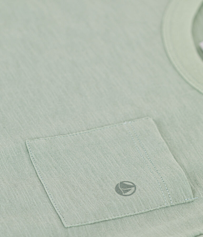 Tee-shirt en jersey flamm&eacute; enfant gar&ccedil;on vert HERBIER