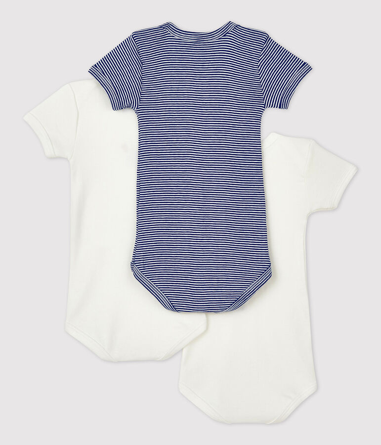Lot de 3 bodies manches courtes Paris b&eacute;b&eacute; en coton variante 1