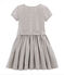 Robe enfant fille marron/blanc