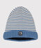 Bonnet en tricot doublé en polaire bébé bleu BEACH/ AVALANCHE