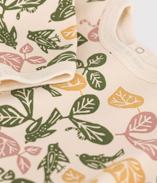 Sweatshirt en molleton b&eacute;b&eacute; &eacute;cru/multicouleur