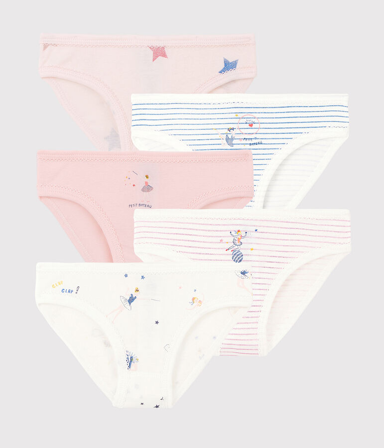 Lot de 5 culottes f&eacute;&eacute;riques petite fille variante 1