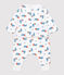 Ensemble 3 pièces imprimé ours bébé en coton biologique blanc MARSHMALLOW/blanc MULTICO