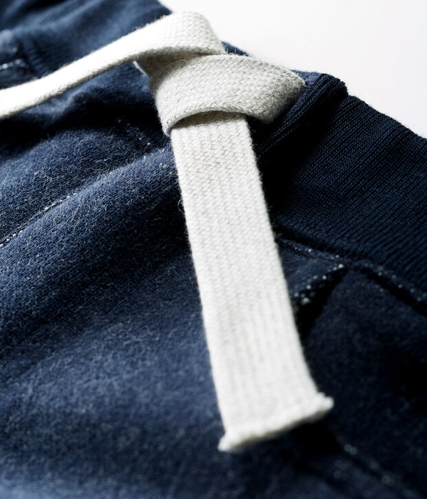Pantalon b&eacute;b&eacute; gar&ccedil;on en molleton bleu