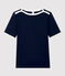 T-shirt en coton Femme bleu SMOKING