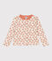 Cardigan imprimé en tubique matelassé enfant fille blanc AVALANCHE/ MULTICO