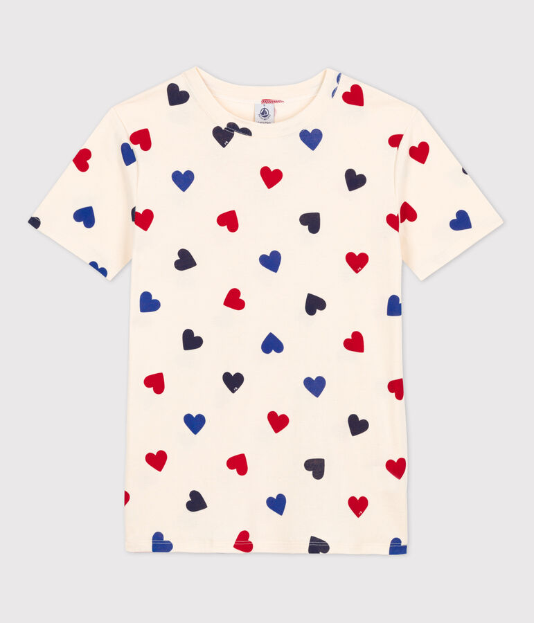 Tee-shirt L'ICONIQUE col rond en coton Femme blanc AVALANCHE/ MULTICO