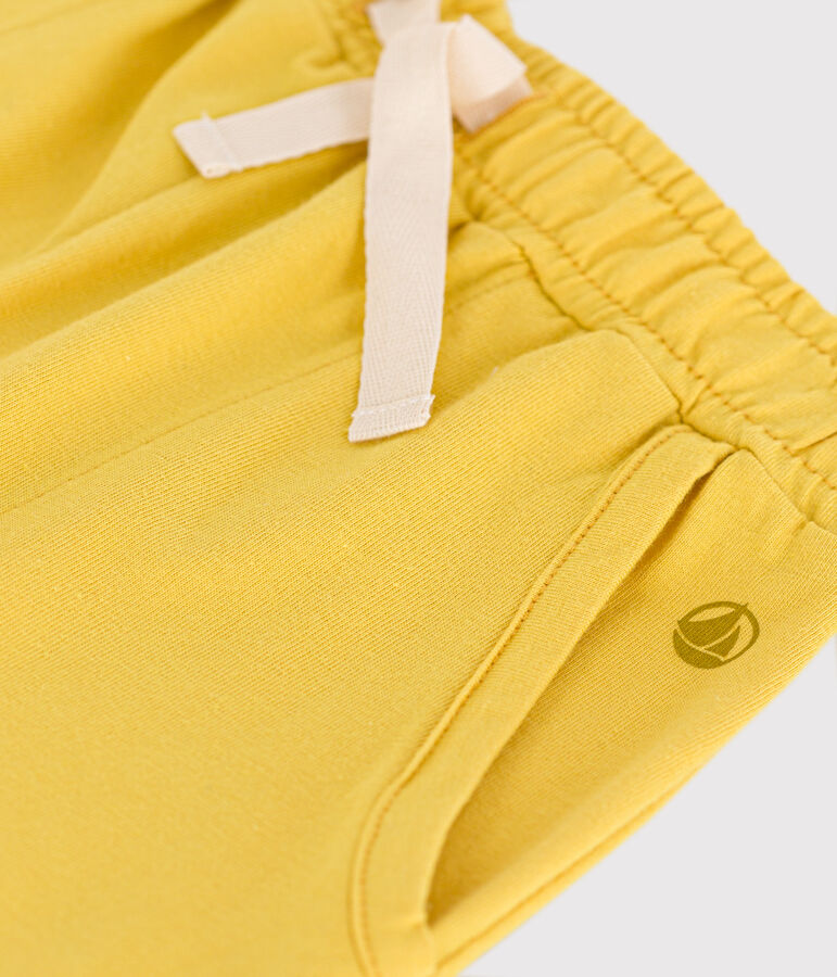 Short en coton enfant fille jaune NECTAR