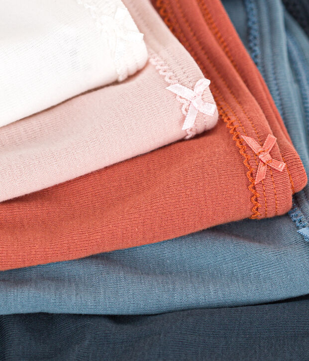 Lot 5 culottes en coton Femme multicouleur