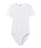 Body femme BODYCONIQUE en coton blanc ECUME