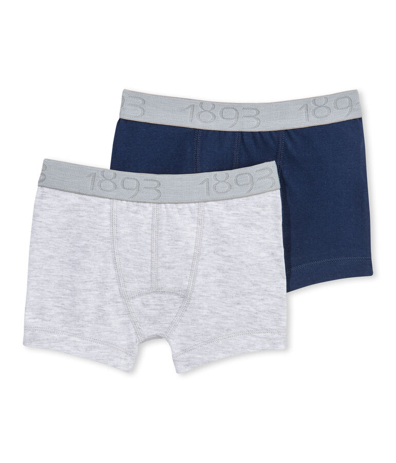 Lot de 2 boxers gar&ccedil;on en jersey stretch lot .