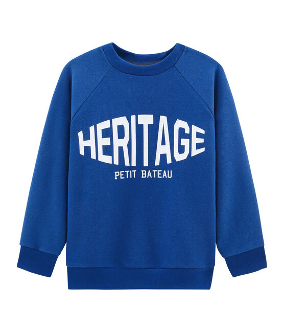 Sweatshirt enfant garçon bleu LIMOGES