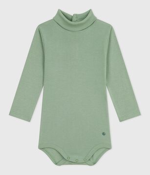 Body Manches Longues Rose Chiné Motif Pingouins Bébé Fille : - Body