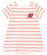Robe manches courtes rayée bébé fille