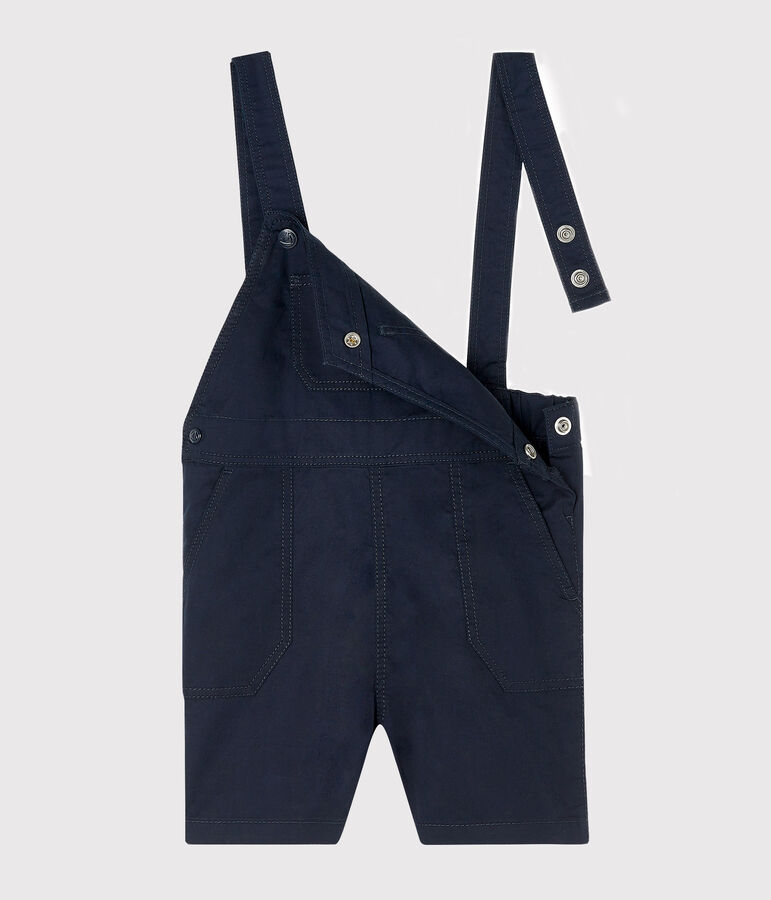 Salopette courte b&eacute;b&eacute; gar&ccedil;on bleu