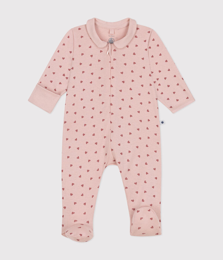 Pyjama imprim&eacute; en coton b&eacute;b&eacute; rose SALINE/ ROSEWOOD