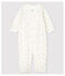 Combisac cerises bébé en coton biologique blanc MARSHMALLOW/blanc MULTICO