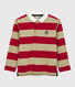 Polo manches longues rayés en coton enfant garçon