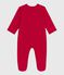 Pyjama bébé en velours uni rouge TERKUIT