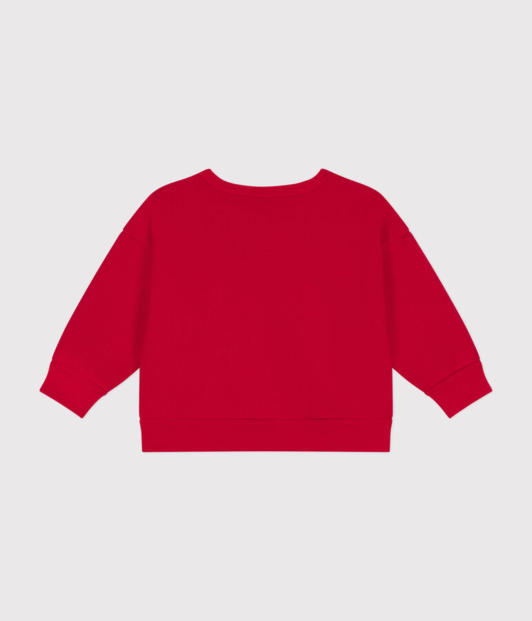 Sweatshirt en molleton b&eacute;b&eacute; rouge CORRIDA