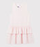 Robe sans manches en jersey enfant fille rose MINOIS/blanc MARSHMALLOW