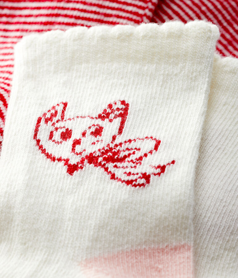 Lot de 2 chaussettes &agrave; motif b&eacute;b&eacute; fille variante 2