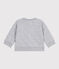 Cardigan bébé en coton épais uni gris FUMEE CHINE