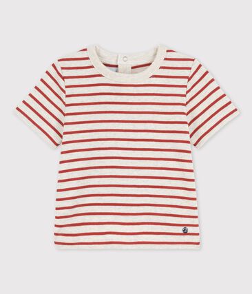 PETIT BATEAU - Tee-shirt manches courtes rayé en coton bio bébé