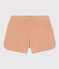 Short en bouclette éponge enfant fille beige VINTAGE