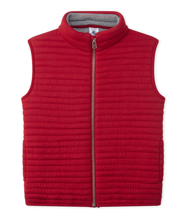 Blouson sans manche rouge
