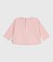 Tee-shirt bébé en coton à manches longues, motif chat rose JOLI