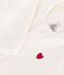 BODYJAMA UNISEX EN VELOURS blanc MARSHMALLOW