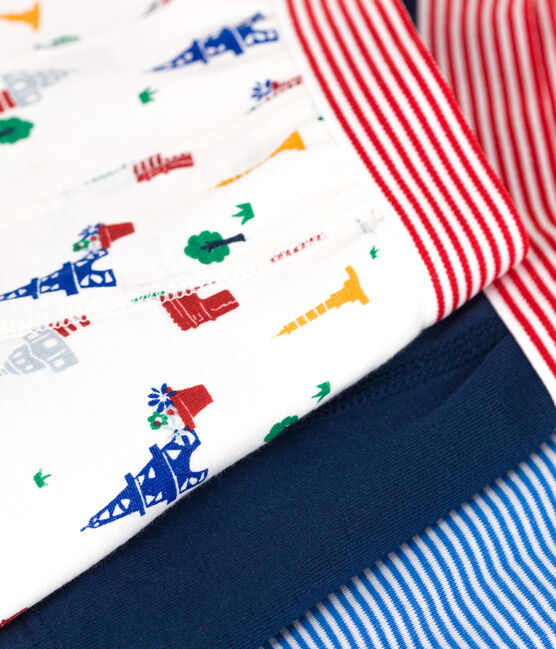 Lot de 3 boxers Paris en coton enfant variante 1