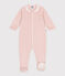 Pyjama bébé en velours avec col rose SALINE