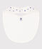 Bavoir unitaire en coton blanc MARSHMALLOW/ NEWBLEU
