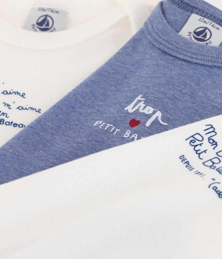 Lot de 3 bodies manches longues b&eacute;b&eacute; multicouleur