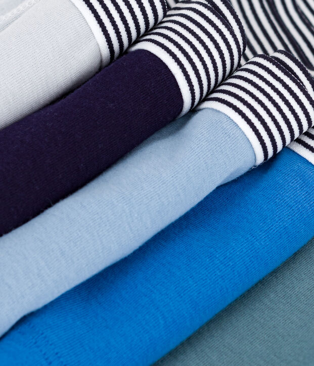 Lot de boxers enfant en coton uni multicouleur