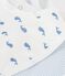 Lot de bavoirs b&eacute;b&eacute; en coton imprim&eacute; baleine multicouleur