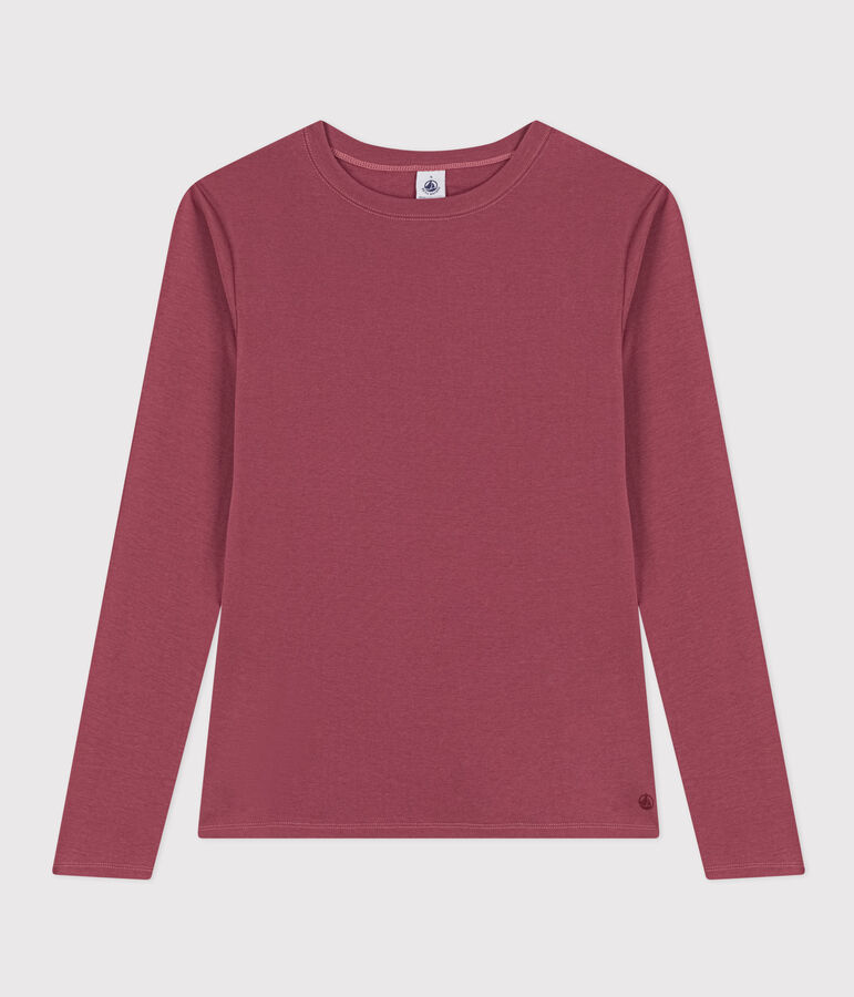 Tee-shirt L'ICONIQUE col rond en coton Femme marron JUKE BOX