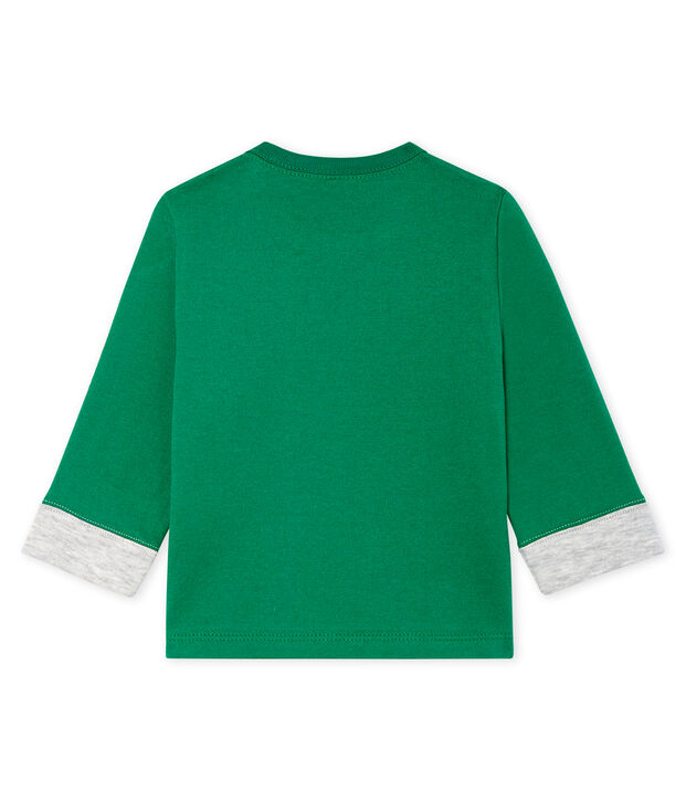 Tee shirt manches longues b&eacute;b&eacute; gar&ccedil;on vert