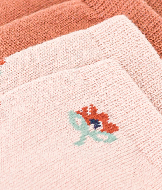 Lot de 2 paires de chaussettes fleurs bébé variante 1