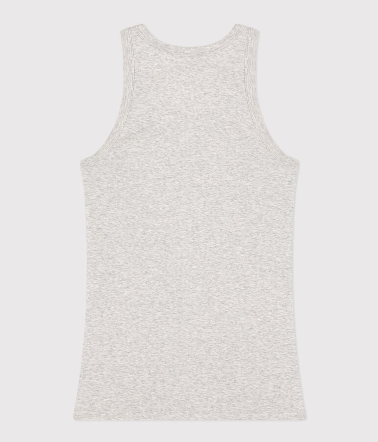 D&eacute;bardeur L'ICONIQUE en coton bio Femme gris BELUGA CHINE