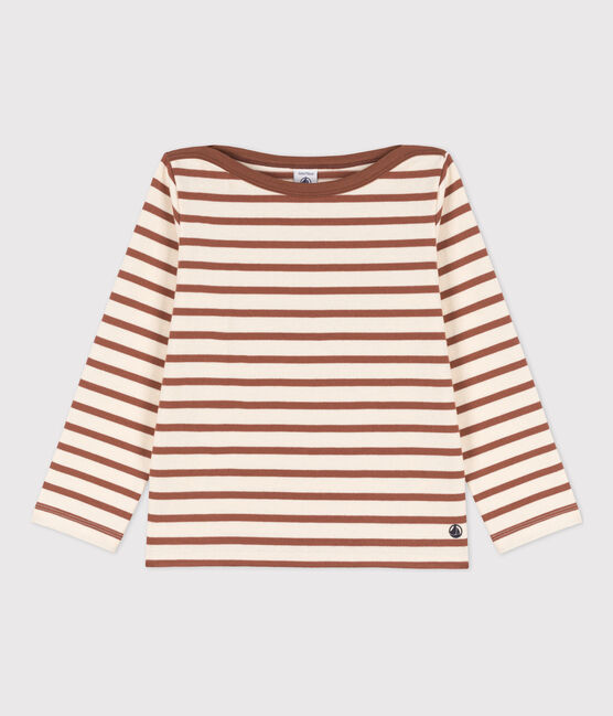 Marinière en coton enfant fille / garçon blanc AVALANCHE/ CINA