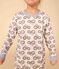 Pyjama tracteur en coton enfant blanc MARSHMALLOW/blanc MULTICO